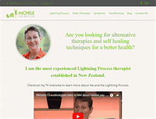 Tablet Screenshot of michele-therapies.com
